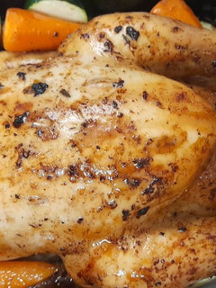 Foto de Frango assado com Legumes