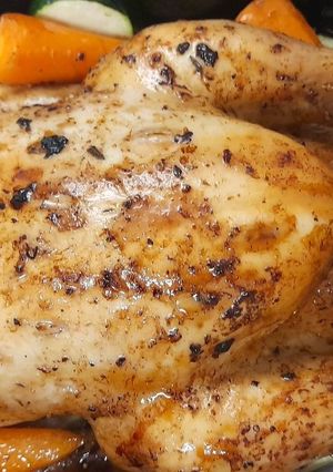 Foto de Frango assado com Legumes