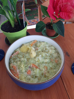 Una foto de Verduras cocidas en salsa bechamel