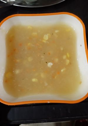 A picture of Sweet corn soup.