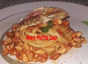 Foto di Linguine con Triglie sfumate al Brandy e Pomodorini