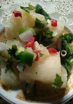 Foto resep Singkong rebus gurih