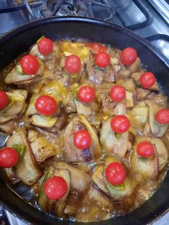 عکسی از دستور بادمجان بقچه ای