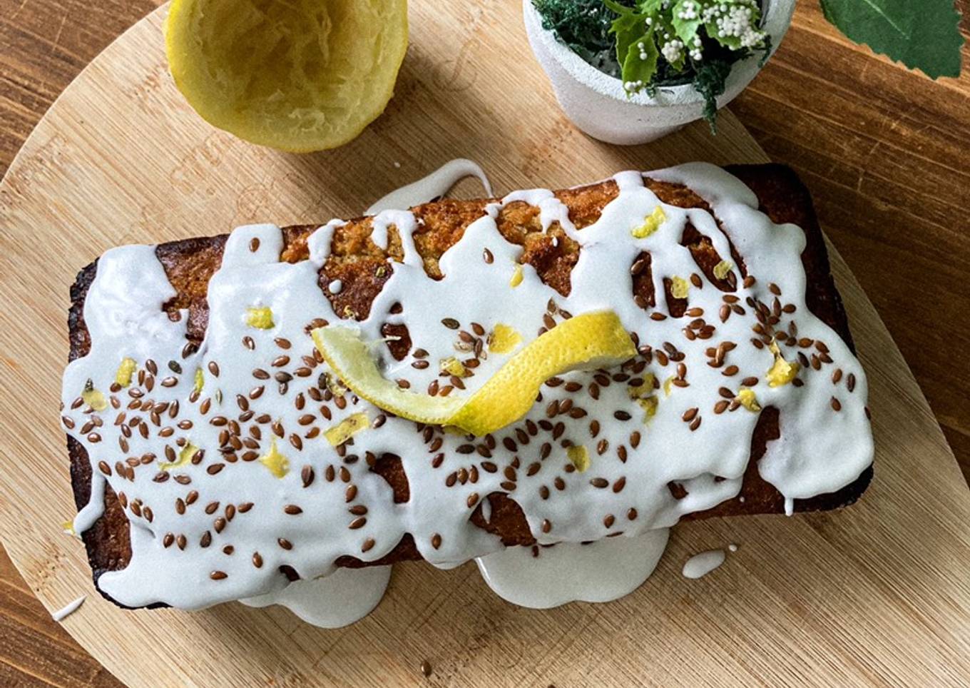 Cake au citron et graines de lin