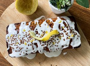 Une photo de Cake au citron et graines de lin