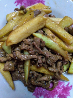茭白筍炒肉絲(低醣生酮餐)(家常菜) 的食譜成品照片