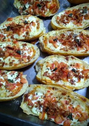 Foto de Bruscheta com bacon