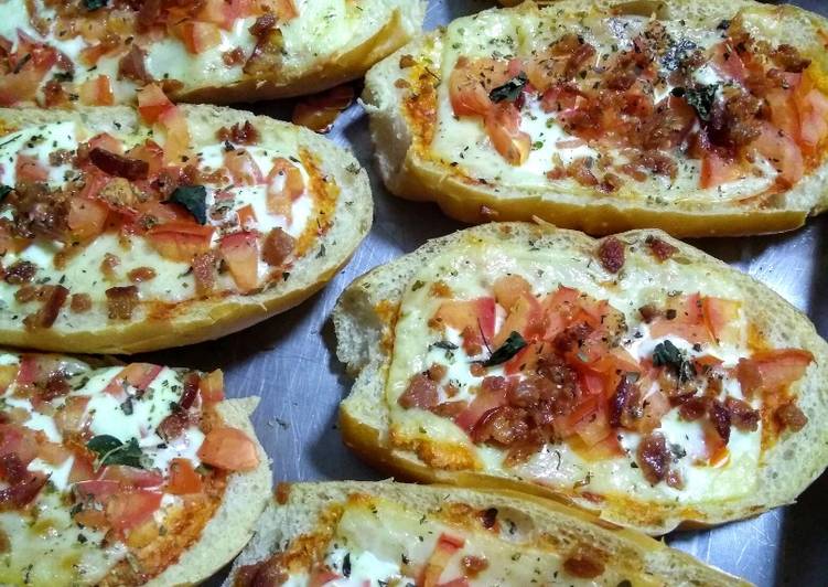 Bruscheta com bacon