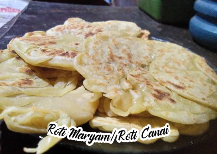 Resep Roti Maryam/ Roti Canai Kenyal Gurih Berlapis-lapis Tanpa Susu yang Sempurna