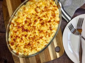 Szuper könnyű mac and cheese szarvasgomba olajjal recept fotója