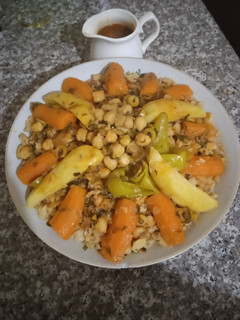 صورة لوصفة 👌 شخشوخة الكسرة 🍲 بنينة بطريقتي الخاصة ولا اروع