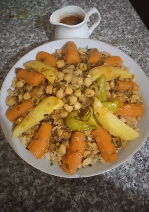 صورة لوصفة 👌 شخشوخة الكسرة 🍲 بنينة بطريقتي الخاصة ولا اروع