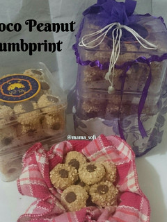 Foto resep Choco Peanut Thumbprint Cookies