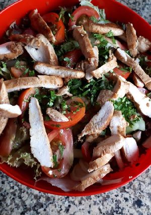 A picture of Chicken salad.