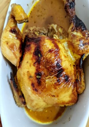 Una foto de Pollo laqueado estilo Oriental
