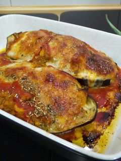 Una foto de Berenjenas rellenas