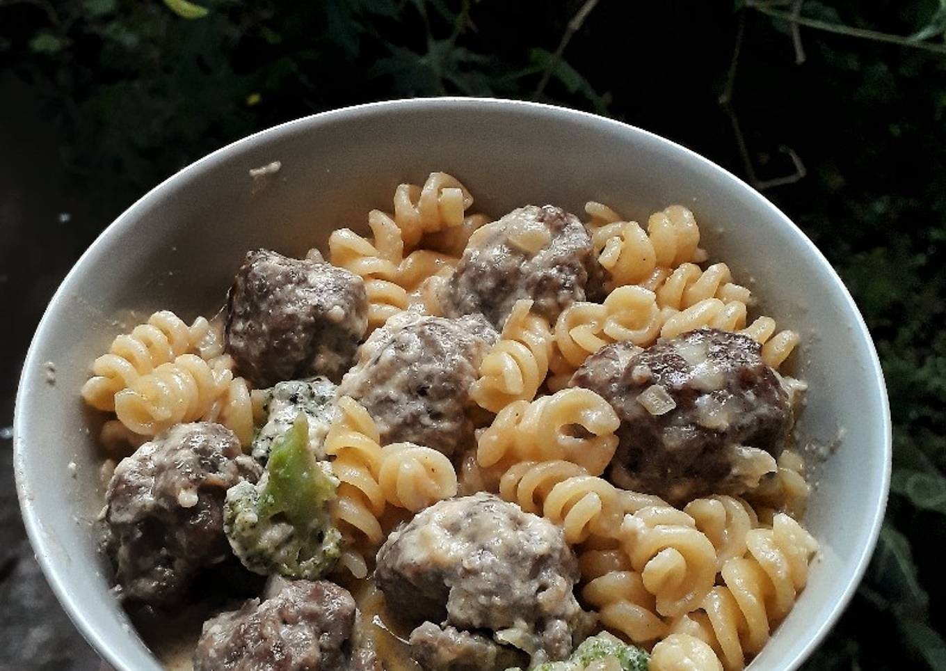 Swedish Meatballs with Fusilli