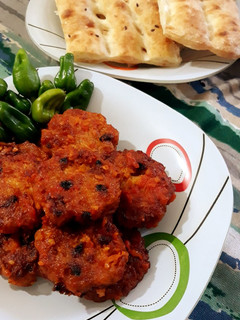 عکسی از دستور کتلت مرغ و زرشک