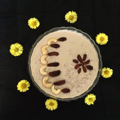A picture of Nolen Gur Payesh / Date Palm Jaggery Rice Pudding.