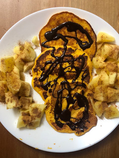 Una foto de Pancakes de calabaza