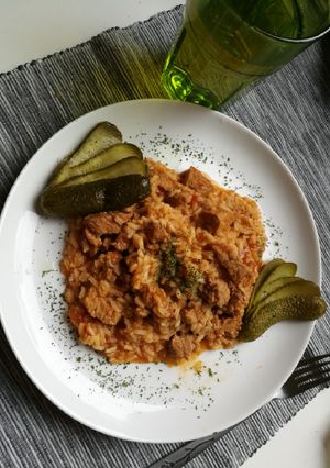 Bácskai rizses hús recept fotója