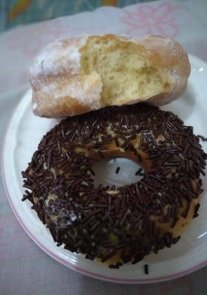 Foto resep Donut empuk tanpa kentang tanpa terigu high pro
