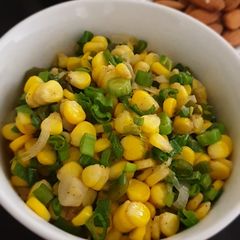 A picture of Spring onion sweetcorn salad.