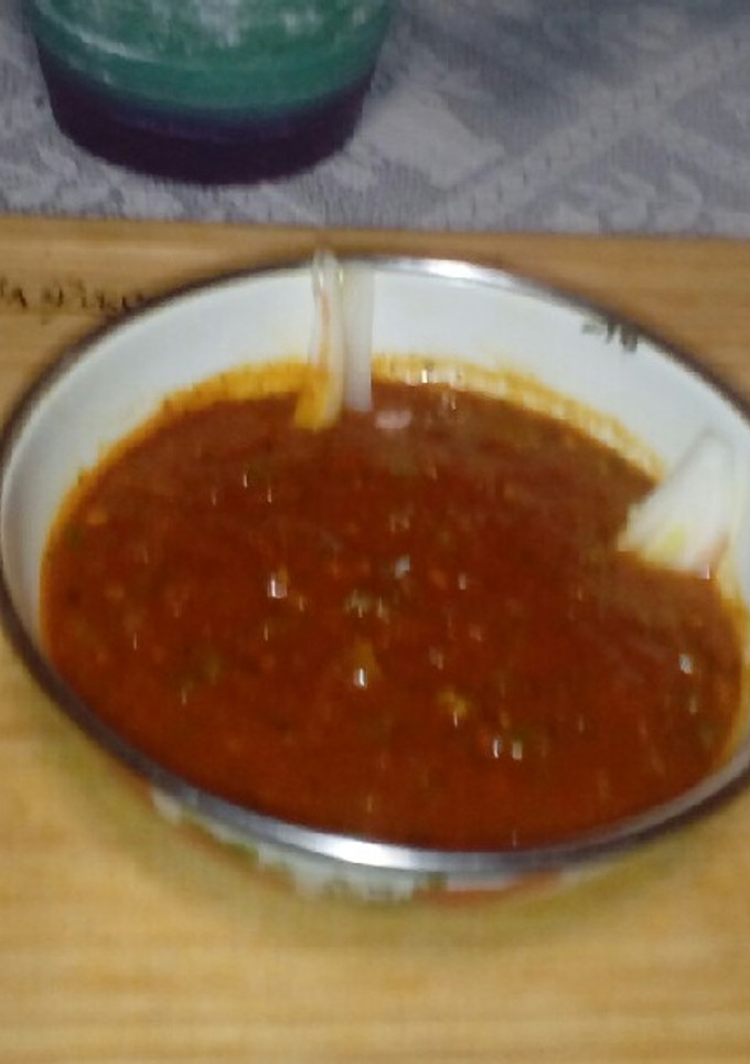 Una foto de Salsa con Cebolla