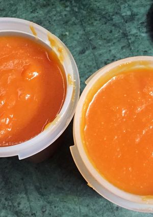 A picture of Without onions, garlic tomato purée for Store in freezer.