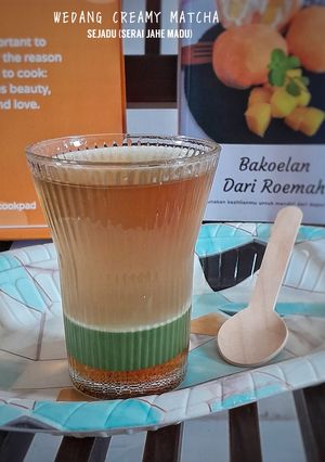 Foto resep Wedang Creamy Matcha (serai, jahe, madu)