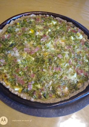 Una foto de Tarta de brócoli -masa 12-9-9