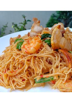 Foto resep Mie hun goreng babi