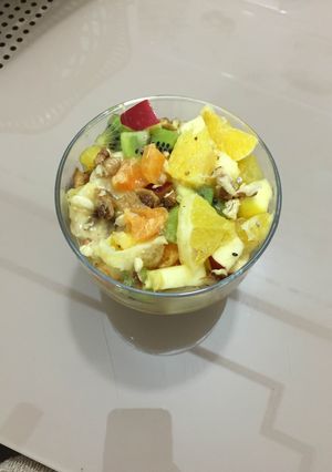 صورة لوصفة طريقة عمل سلطة الفواكه