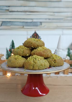 Φωτογραφία της συνταγής Μελομακάρονα pistachio