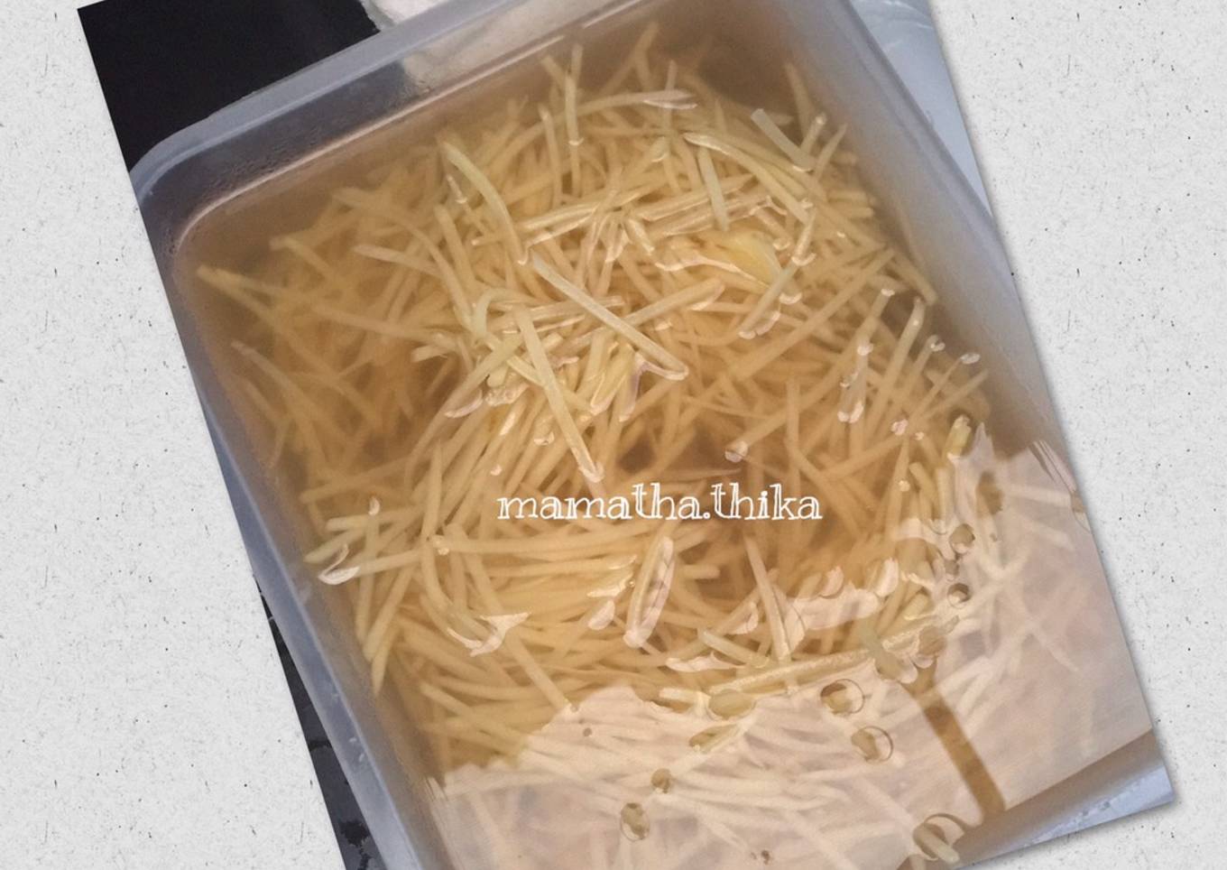 Tips Kentang/Ubi Krispi