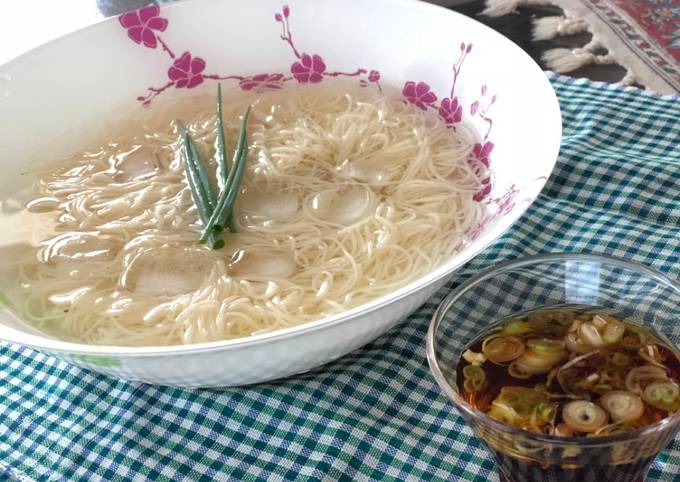 Japanese Soumen noodles for hot summer