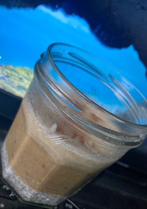 A picture of Chocolate avocado chia smoothie.