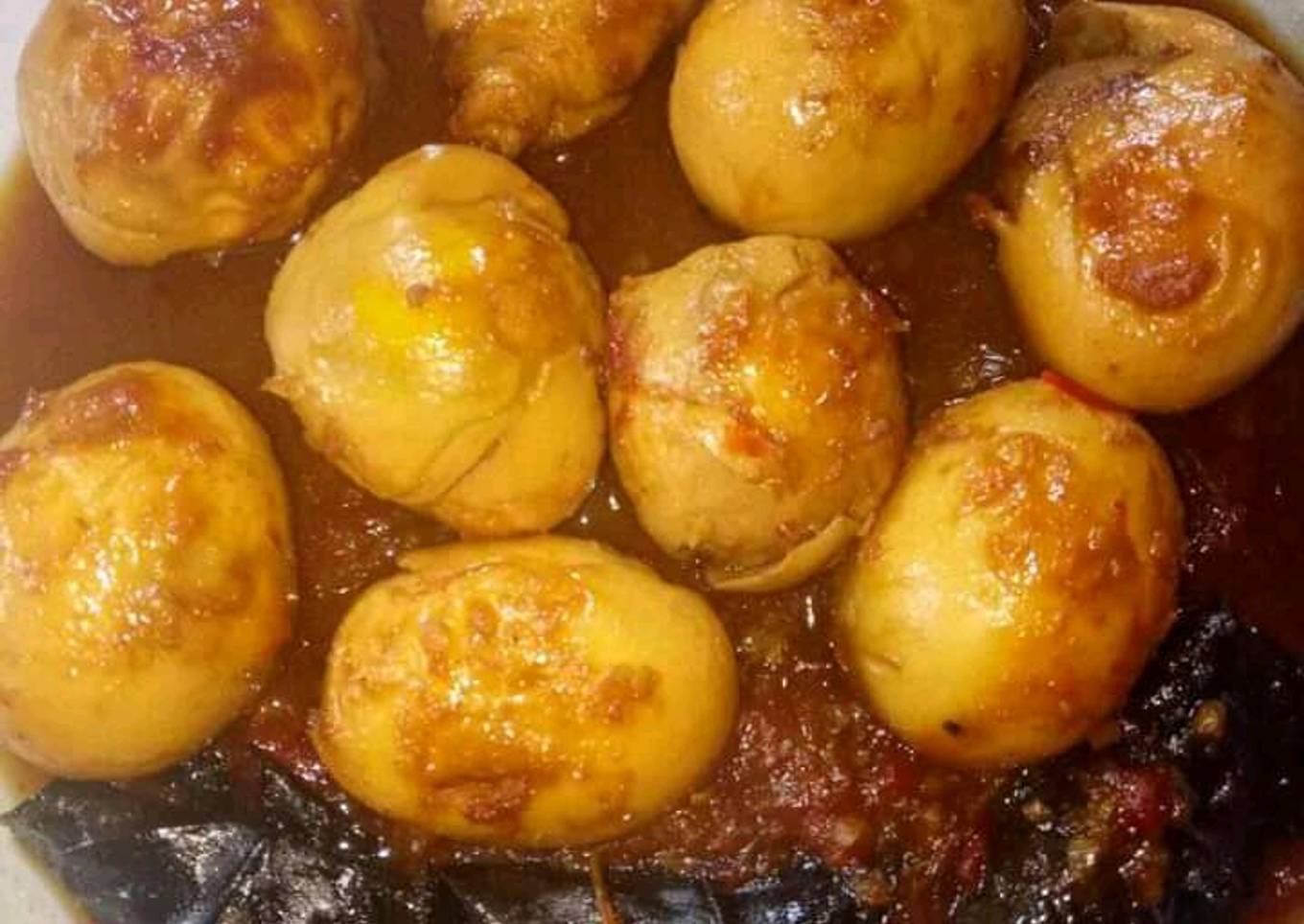 Semur pedas telor