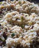 Arroz Con Berenjena y Calabacín