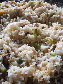 Una foto de Arroz Con Berenjena y Calabacín