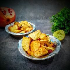 A picture of Aloo chaat.