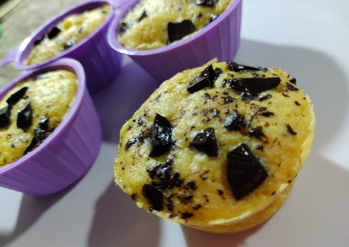 Muffins ??de vainilla y chocolate express keto??~ Receta de Gisela Pal-  Cookpad