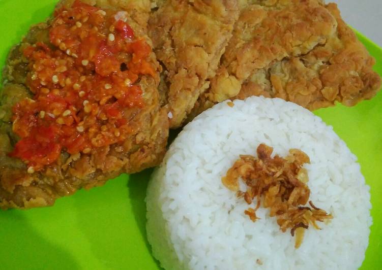 Resep Telur Geprek Crispy Anti Gagal