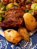 Kalbsbraten mit Ofenkartoffeln