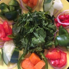 A picture of Simple persly salad#Abuja.