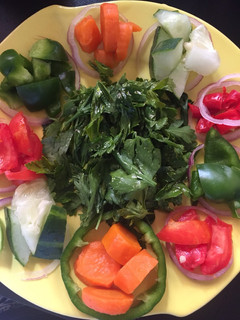 A picture of Simple persly salad#Abuja.