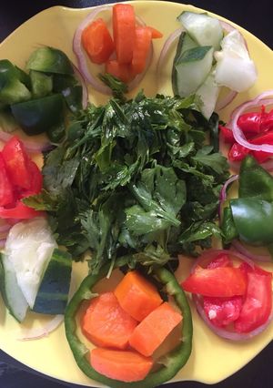 A picture of Simple persly salad#Abuja.