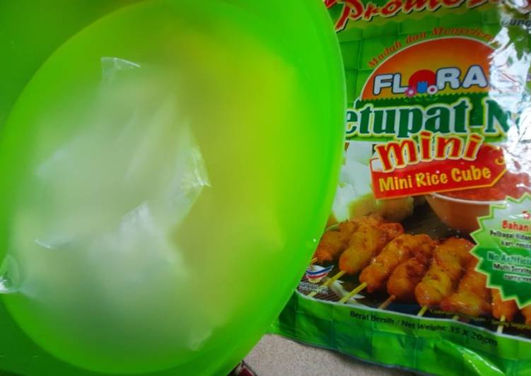 Cara mencuci & memasak nasi impit mini peket readymade