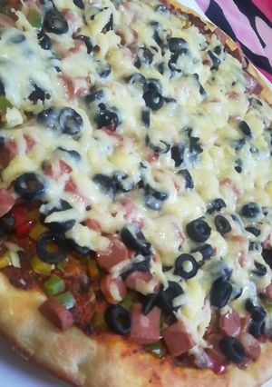 صورة لوصفة بيتزا 🍕