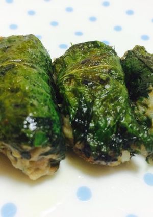 Hình của món Chả tía tô.